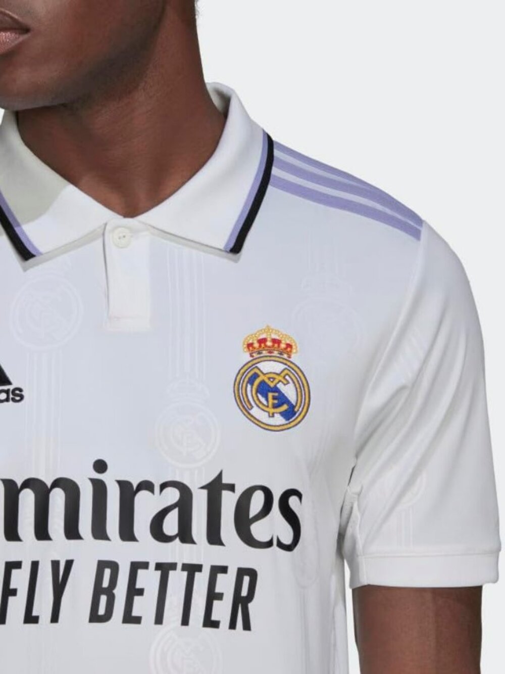 NEW ADIDAS REAL MADRID HOME WHITE MEN PLAYER VERSION SOCCER JERSEY 22/23 - Picture 4 of 4